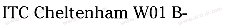 ITC Cheltenham W01 B字体转换